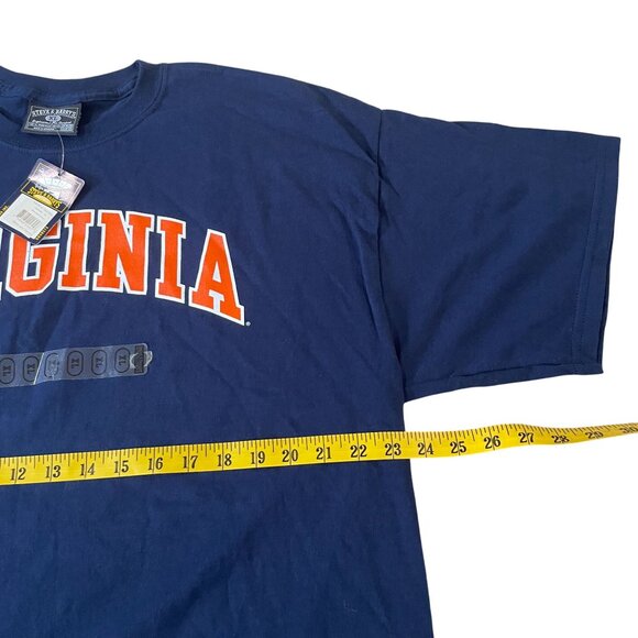 Virginia Cavaliers Navy Blue T-Shirt Men's Size XL Steve & Barrys 100% Cotton - Picture 3 of 5